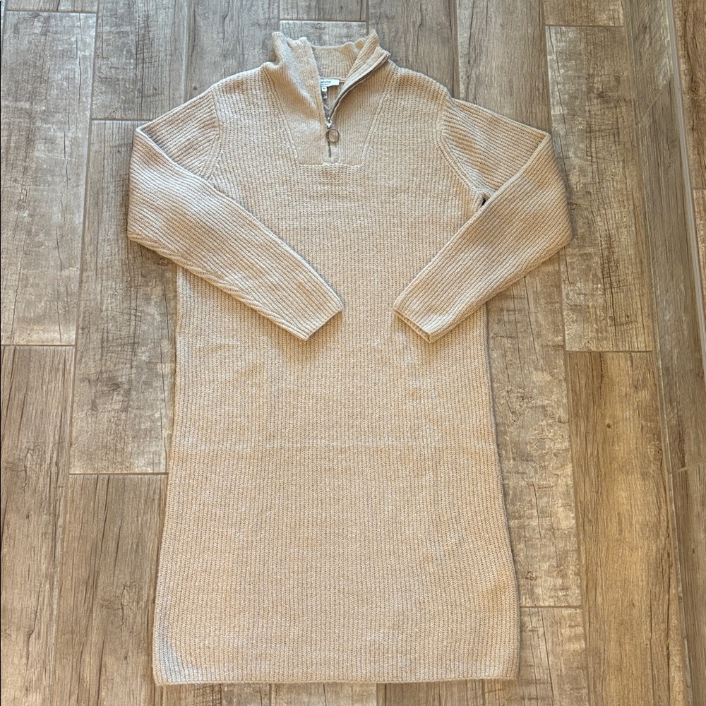 B. Young Women's Cream Sweater Dress